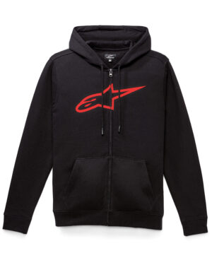 Alpinestars Ageless 2 Zip Fleece Hoodie - Black / /Red - 1038-53052-1030