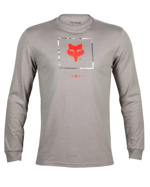 Foxracing Atlas LS Premium Tee - Heather Graphite - 31694-185