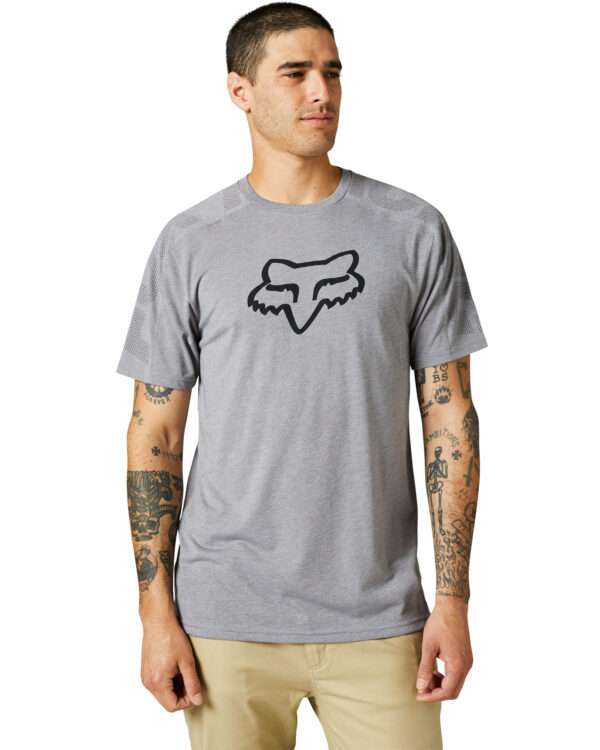 Foxracing Divide - SS Tech Tee - Heather Graphite - 29043_185