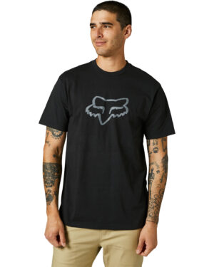 Foxracing Legacy Fox Head - SS Tee - Black / Black - 28990-021