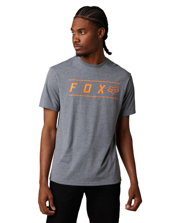 Foxracing Pinnacle Tech Tee - Grey / Orange - 28647-185