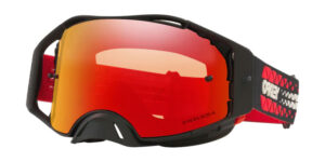 Oakley Airbrake MX - Matte Black / Tread Red - Prizm MX Torch - OO7046-B8 - 888392567949