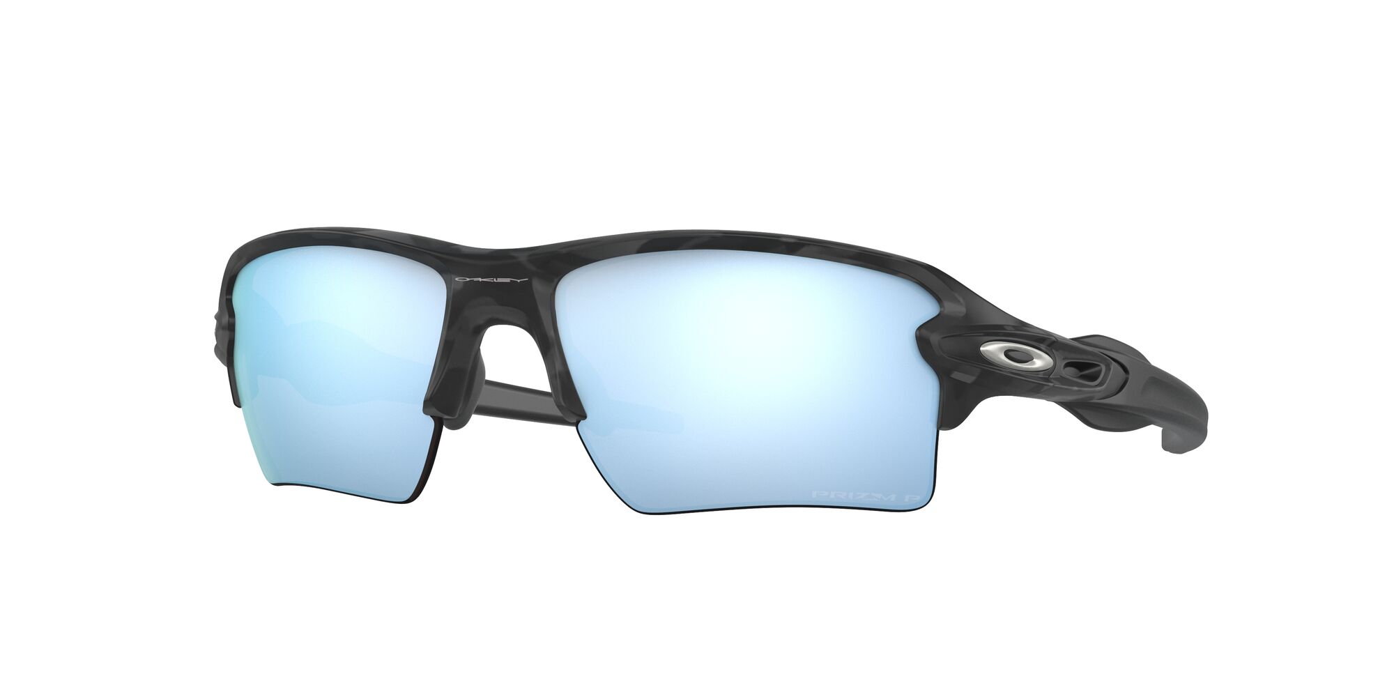 Oakley Flak  XL – Matte Black Camo – Prizm Deep Water Polarized  Sunglasses OO9188-G3359 – Ten-Eighty