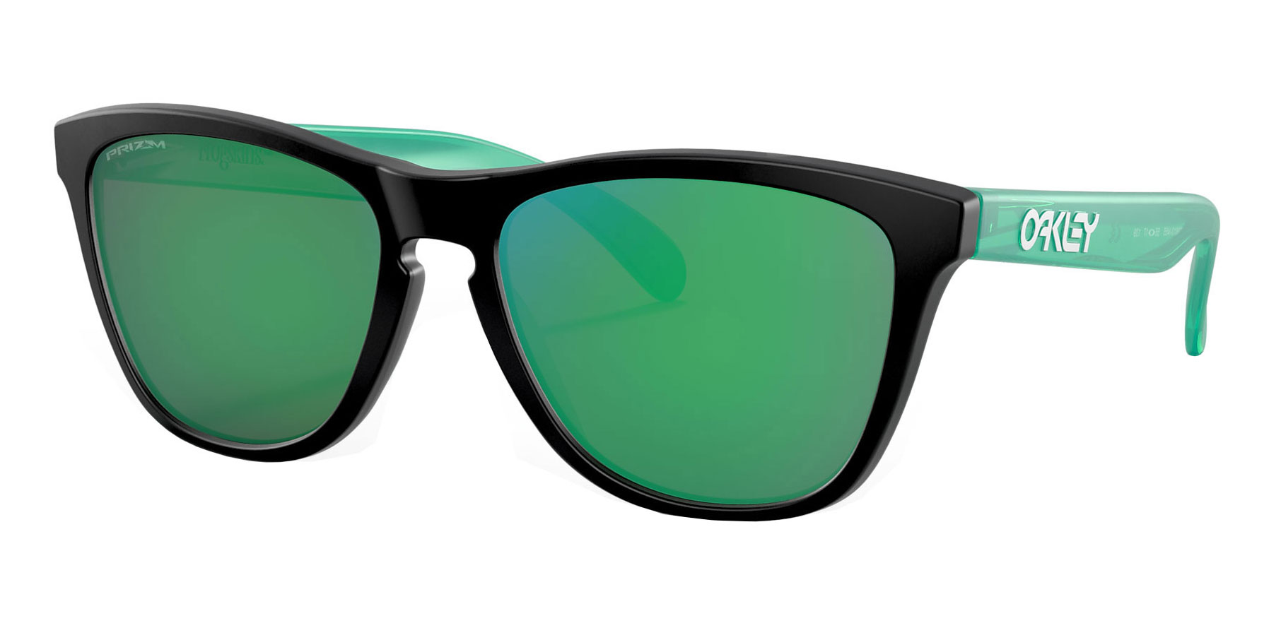 Oakley Frogskins – Origins Collection – Matte Black / Translucent Celeste –  Prizm Jade Sunglasses OO9013-I455 – Ten-Eighty