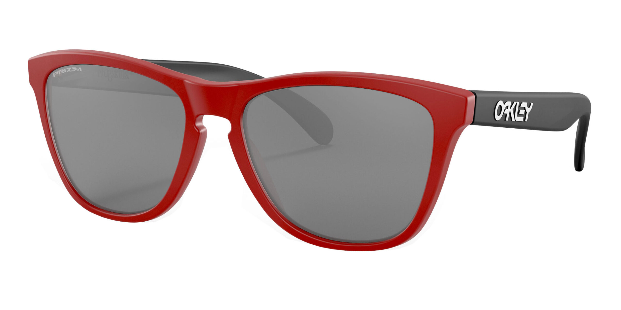Oakley Frogskins – Origins Collection – Matte Red – Prizm Black Sunglasses  OO9013-I255 – Ten-Eighty