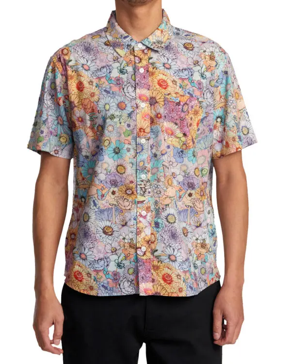 RVCA Sage Vaughn - Short Sleeve Shirt - Multi - AVYWT00487-MUL