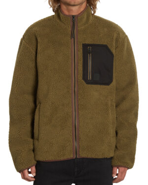Volcom Muzzer Fuzzar Zip Jacket - Service Green - A4832201-SVG